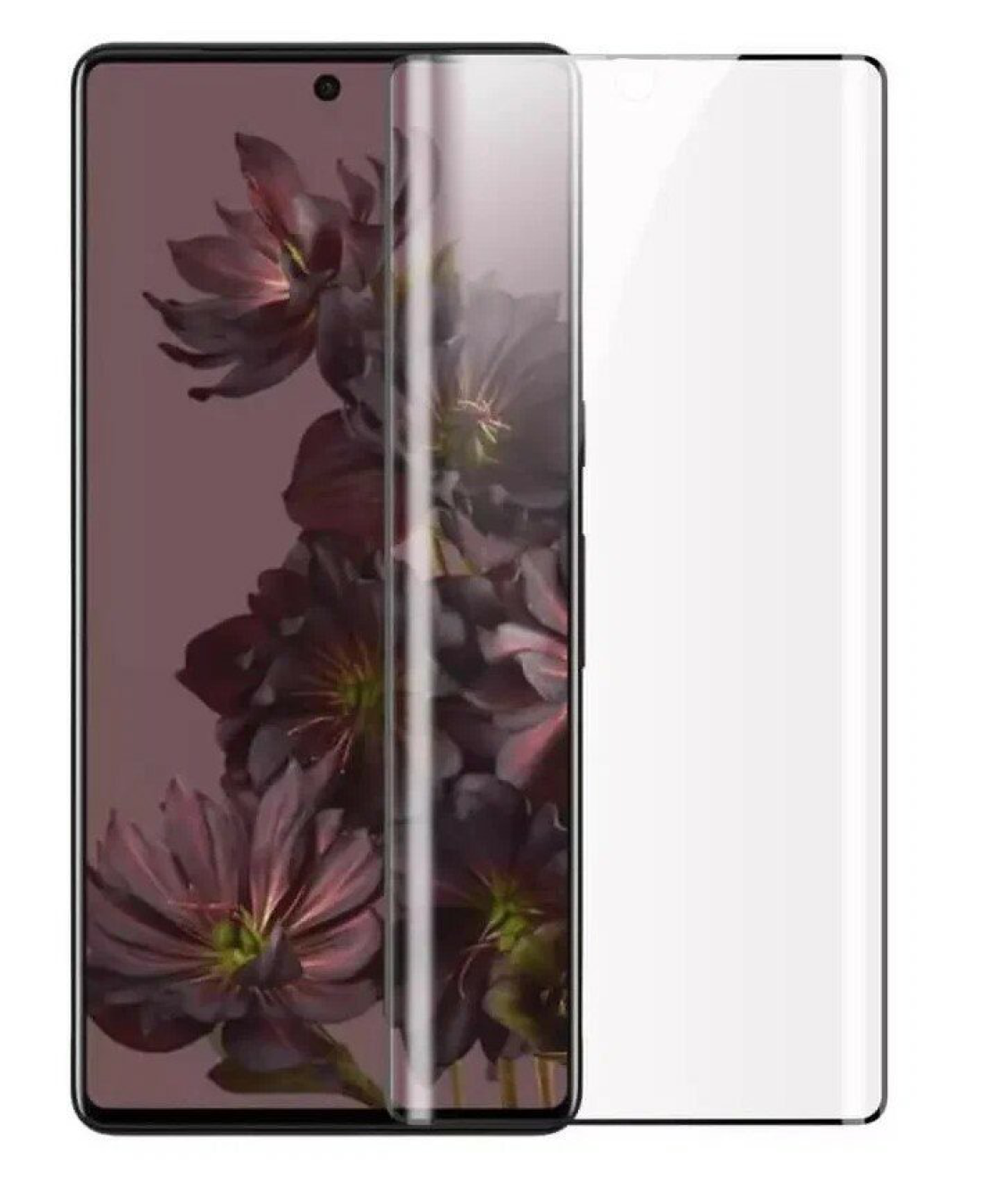 Защитное стекло на Google Pixel 7 Pro, полный клей, черное, X-CASE — фото 1