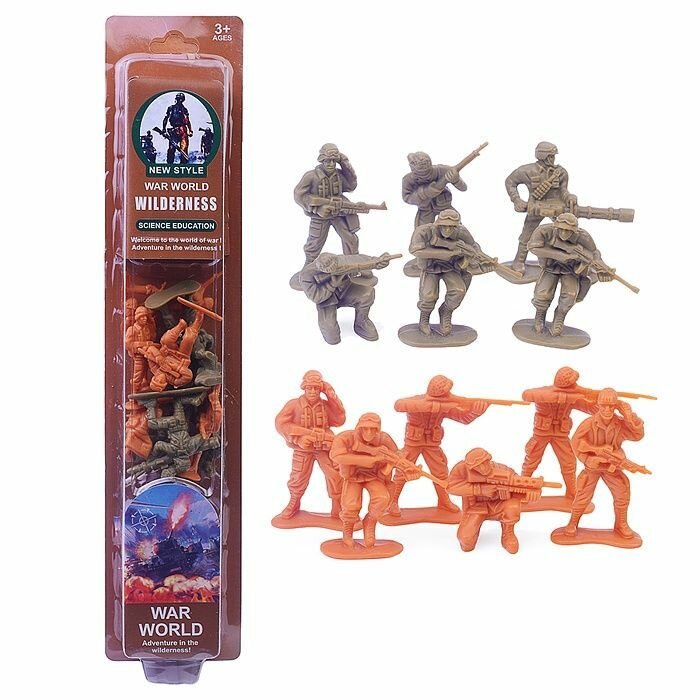 Набор солдатиков Oubaoloon "Боевое задание-2", пластик, в тубусе