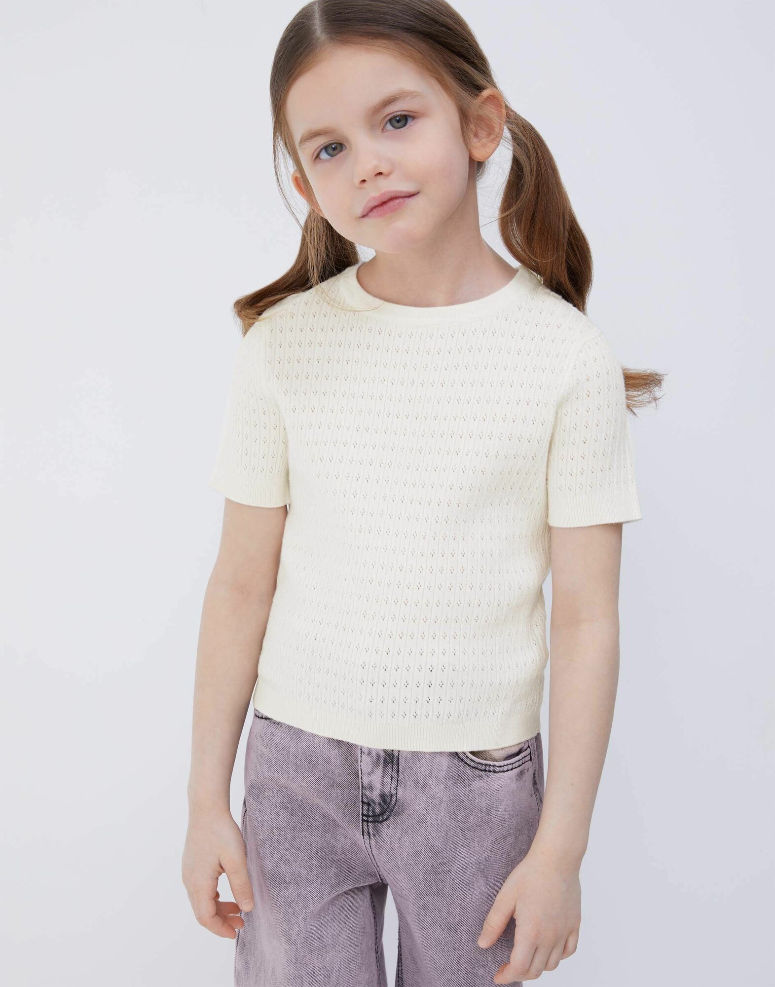 Джемпер Gloria Jeans размер 6-8л/128 молочный