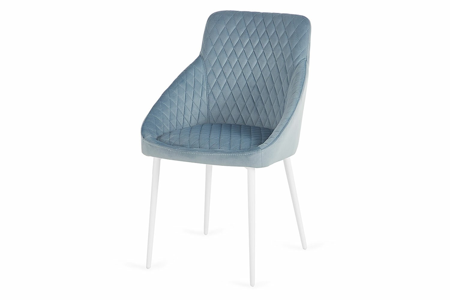 Стул Hoff Ispra, 55х84х59 см, цвет белый глянец, серо-голубой