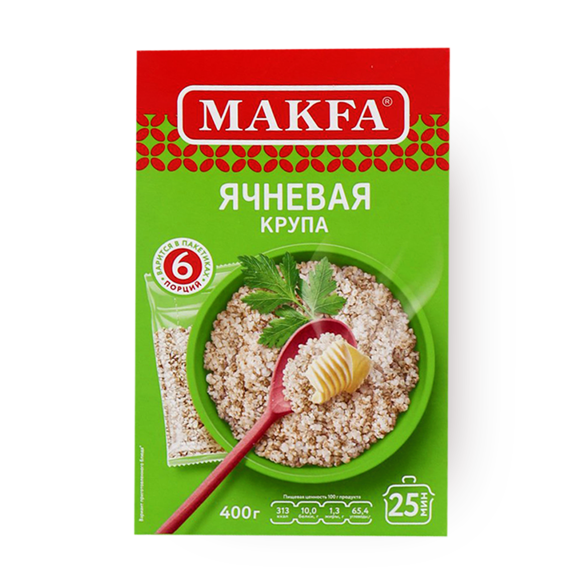 Каша ячневая «Макфа» для варки в пакетиках, 400 g