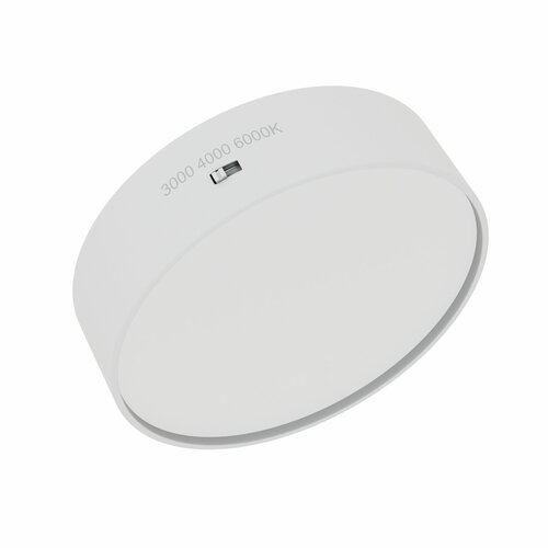 Накладной потолочный светодиодный светильник серии RONDO 12W 3000К/4000K/6000К белый | Ø113x30mm