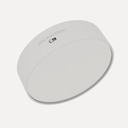 Изображение товара Накладной потолочный светодиодный светильник серии RONDO 12W 3000К/4000K/6000К белый | Ø113x30mm