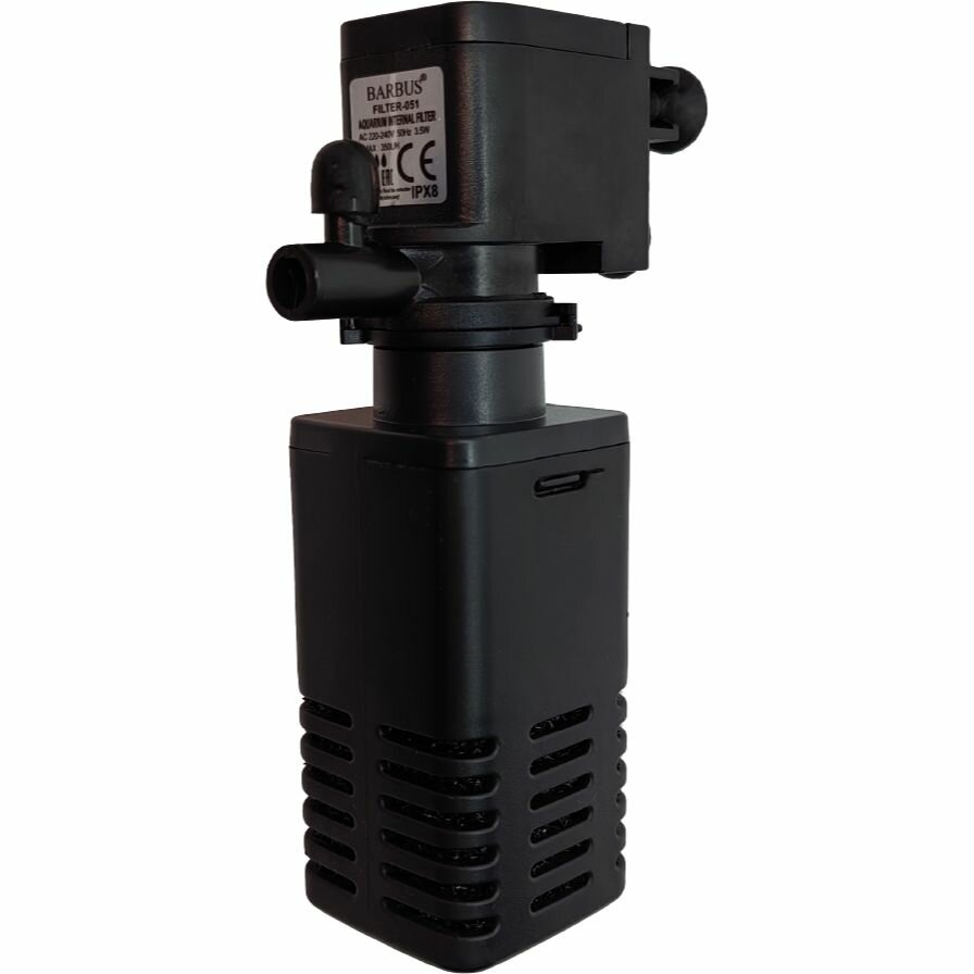Аквариумный фильтр внутренний Barbus Filter 052 черный 500 л/ч 6 Вт