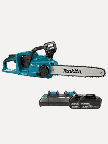 Изображение товара Пила цепная аккумуляторная 35см 36В, акк 2х5Ач и з/у, Makita DUC353PT2