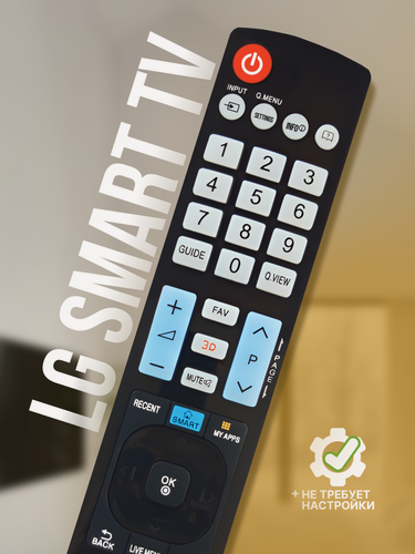 Изображение товара Пульт ду для телевизора LG Smart TV / AKB73756564 (AKB73756565) элджи / лж
