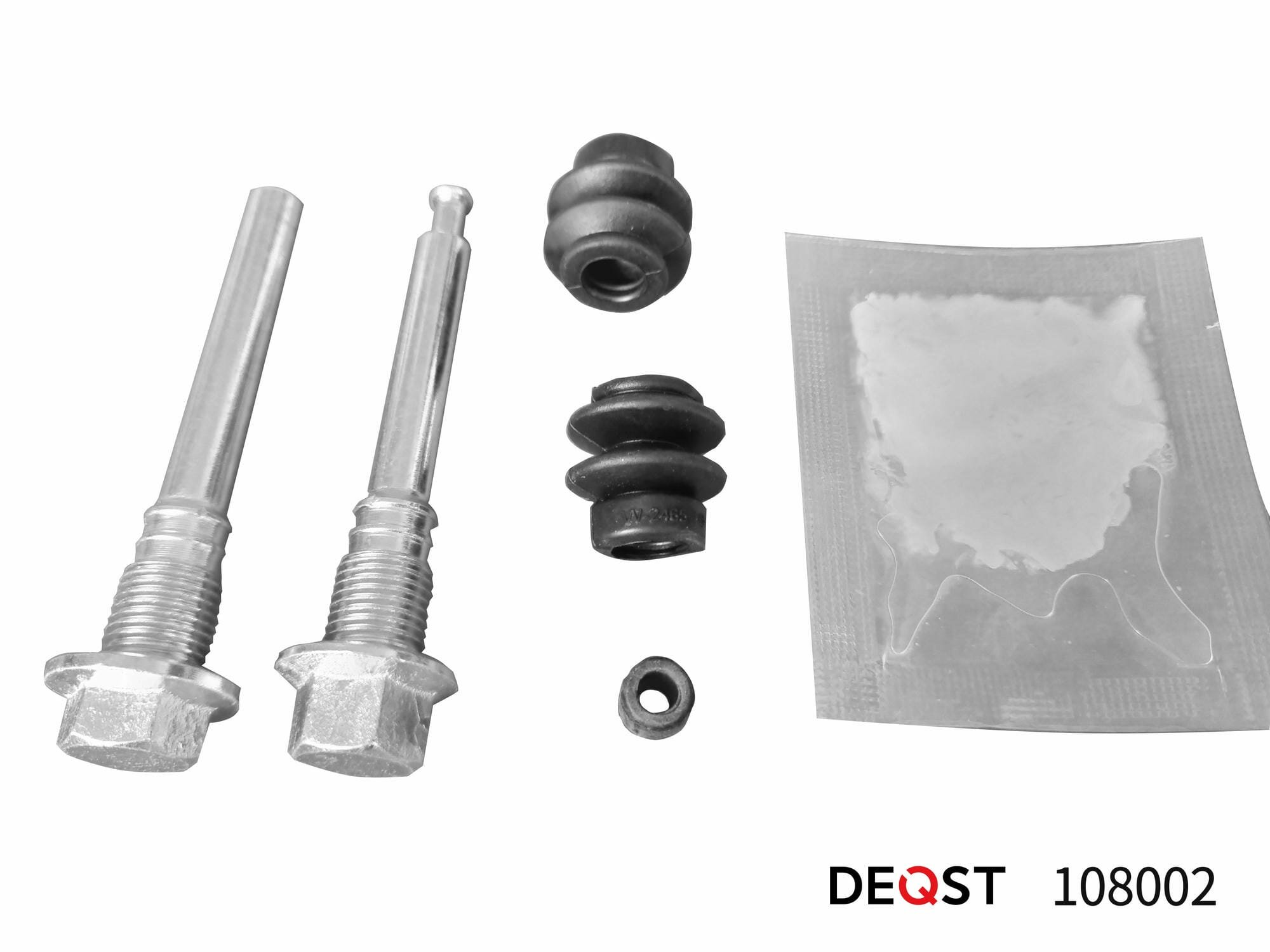 Ремкомплект суппорта Deqst 108002 направляющие Nissan Juke (10-), Teana (06-), Tiida (07-), Qashqai (07-), Infiniti G (08-), M (10-), Q50 (13-), Q70 (14-), Renault Koleos1 (08-)