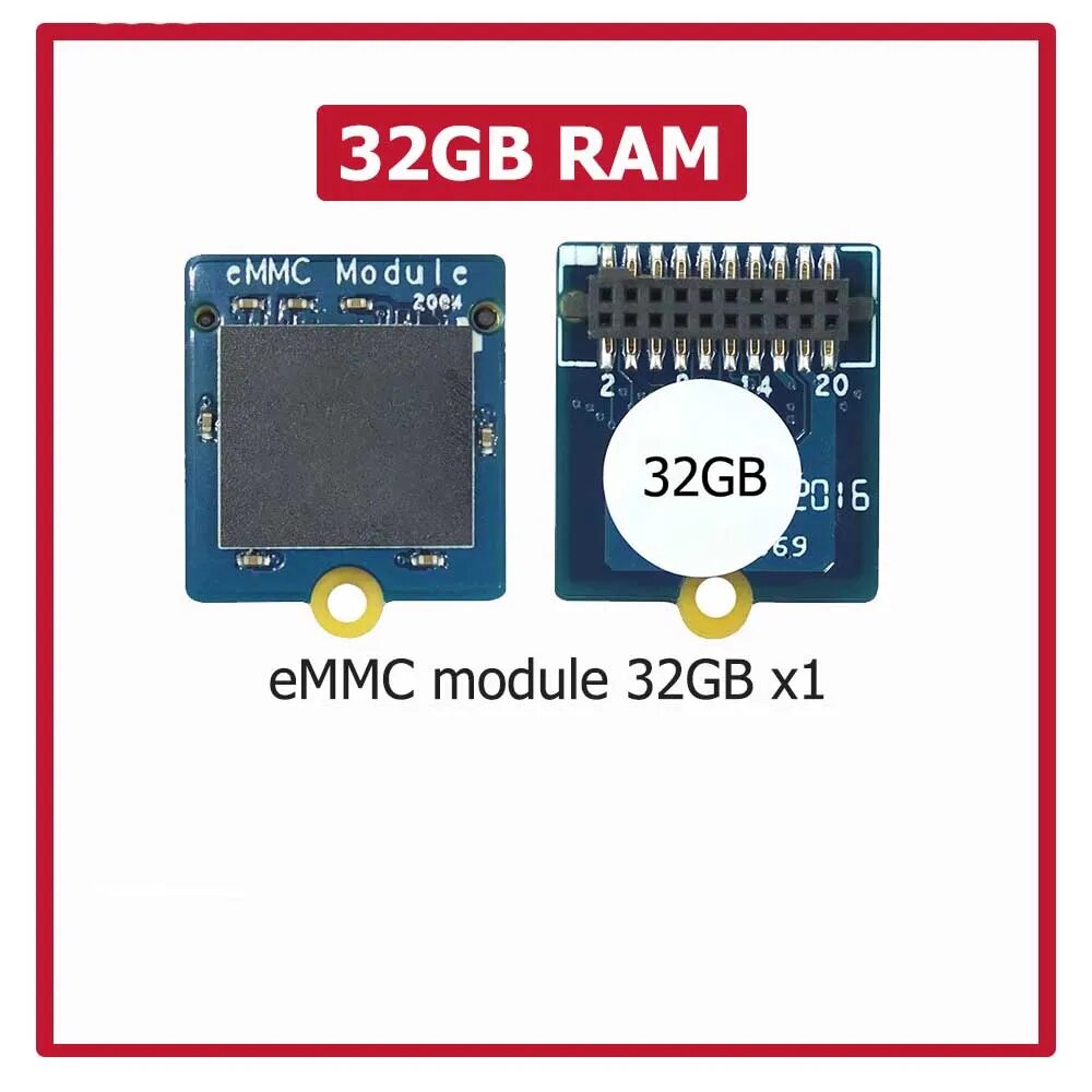 EMMC модуль для Raspberry Pi/Nanopi 8/16/32/64 ГБ