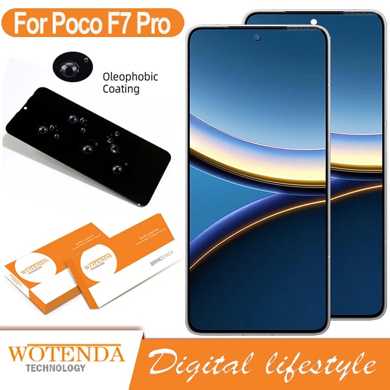 Дисплей Xiaomi Poco F7 Pro 6.67" Black With Frame