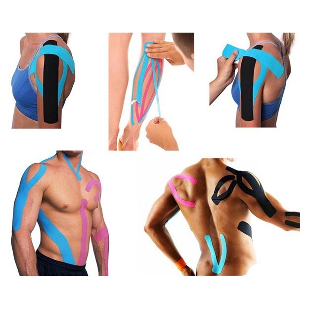 Кинезио тейп , гипоаллергенный, тейпы для тела — фото 1