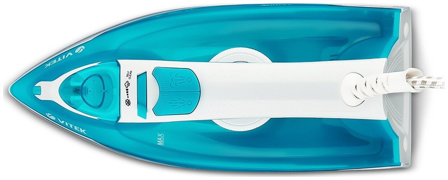 Утюг Vitek VT-8307(B), белый, голубой — фото 1