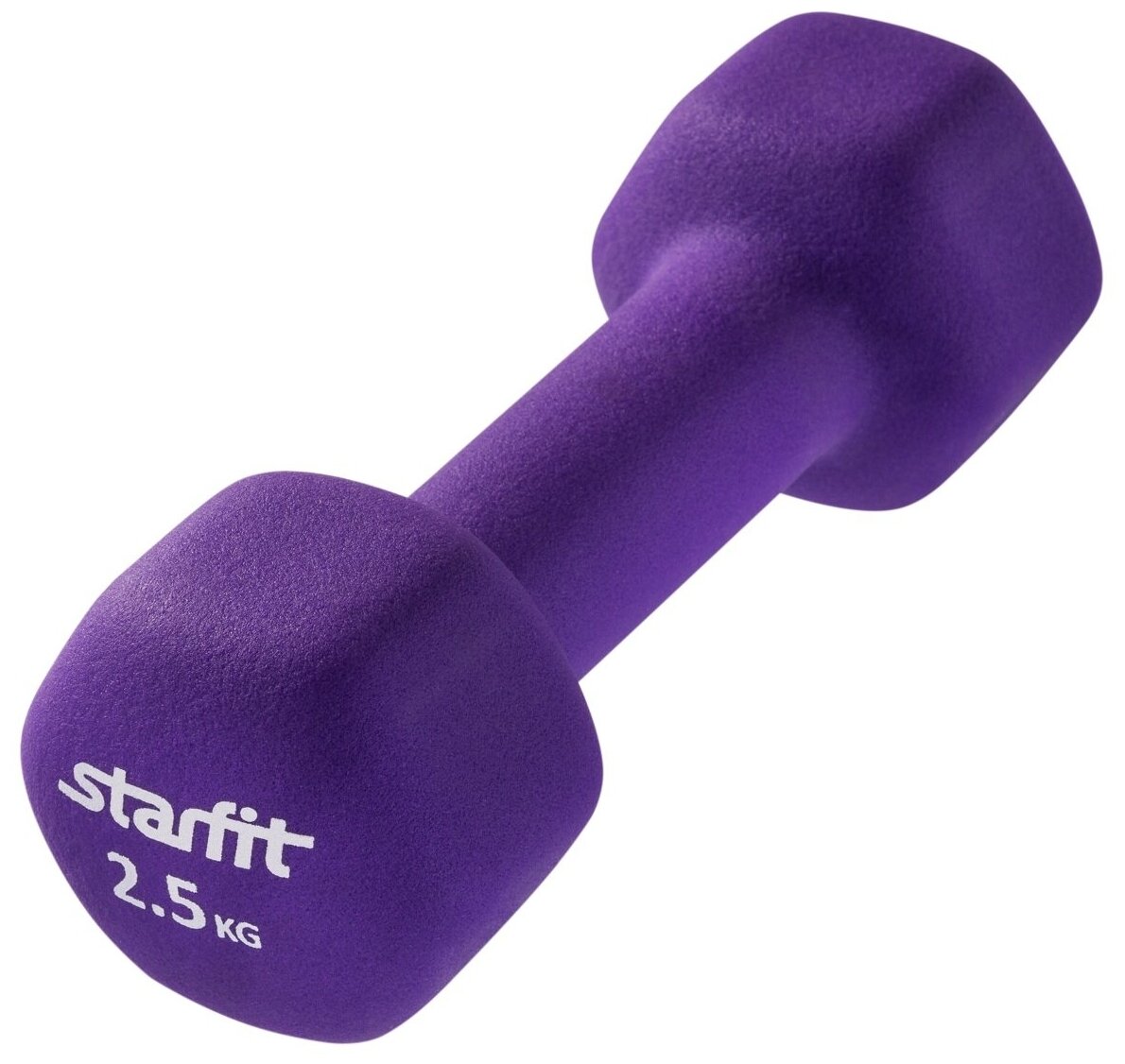 Гантель Starfit DB-201 1гант. 2.5кг неопр. фиолетовый (УТ-00009071)