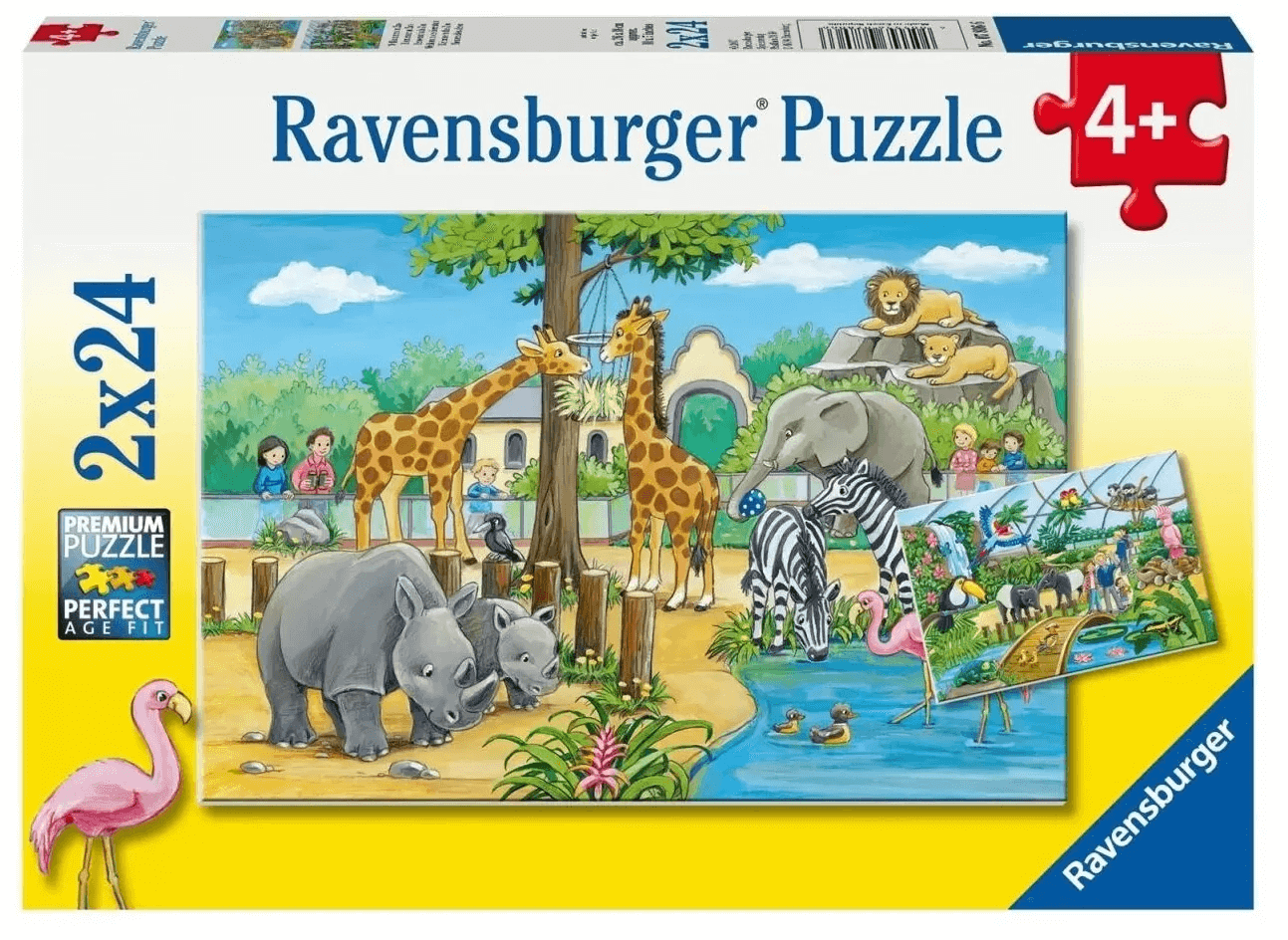 Ravensburger Пазл "Добро пожаловать в зоопарк", 2х 24 эл R07806