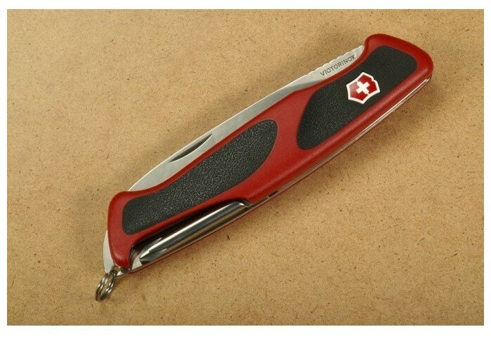 Нож перочинный Victorinox RangerGrip 53 (0.9623.C) 130мм 5функций красный/черный карт.коробка - фото №11