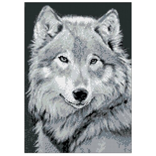 Гранни Набор алмазной вышивки Серый волк (Ag 545) 27х38 см