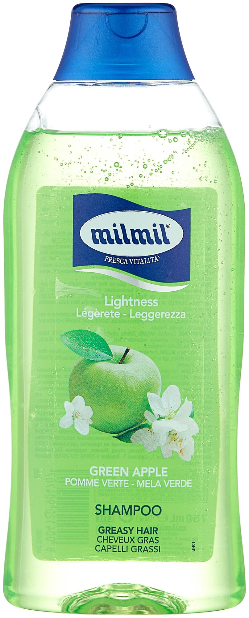 Milmil Шампунь для жирных волос Green Apple