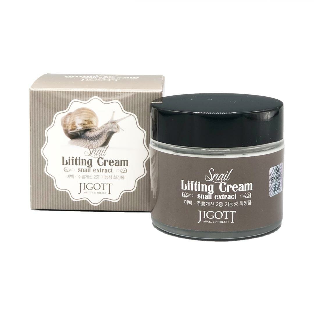 JIGOTT Snail Lifting Cream Лифтинг-крем для лица с муцином улитки 70мл