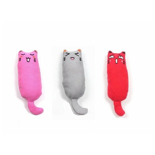 Набор из 3-х игрушек для кошки с кошачьей мятой Petsy