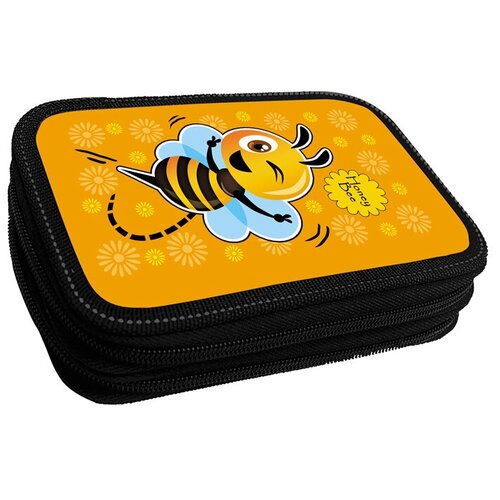 Пенал школьный 2 отделения Канцбург Пчелы