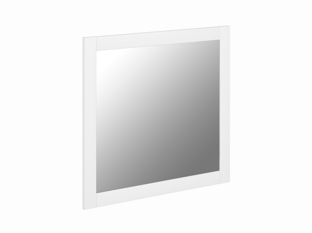 Зеркало сириус, квадратное настенное, 78х78х1см, белое, ГУД лакк - фотография № 9