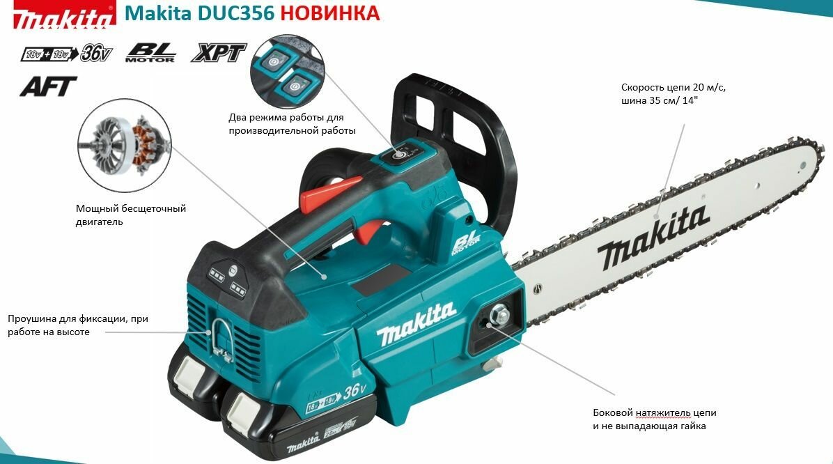 Электропила цепная Makita - фото №18