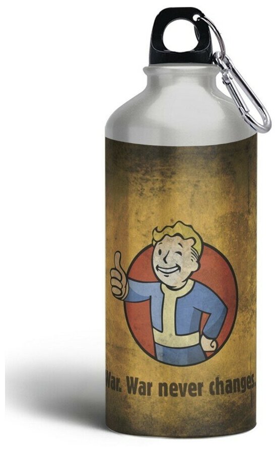 Бутылка спортивная/туристическая фляга игры Fallout 76 (фолаут 76, ps3, ps4, ps5, Xbox, PC, Switch) - 5992