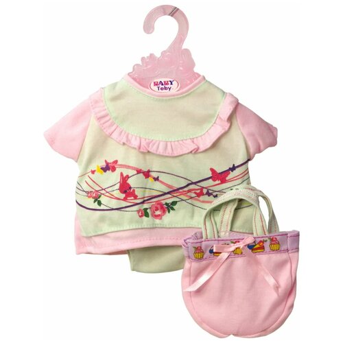 фото Одежда для интерактивной куклы 38-43 см "baby toby" t8147 , кофточка, сумочка denco store