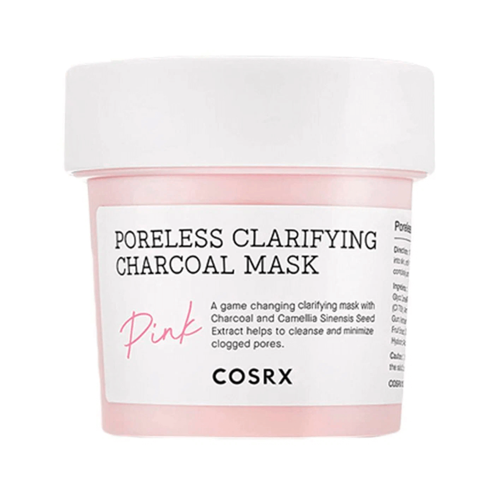 Cosrx Очищающая маска для сужения пор с углем Poreless Clarifying Charcoal Mask - Pink