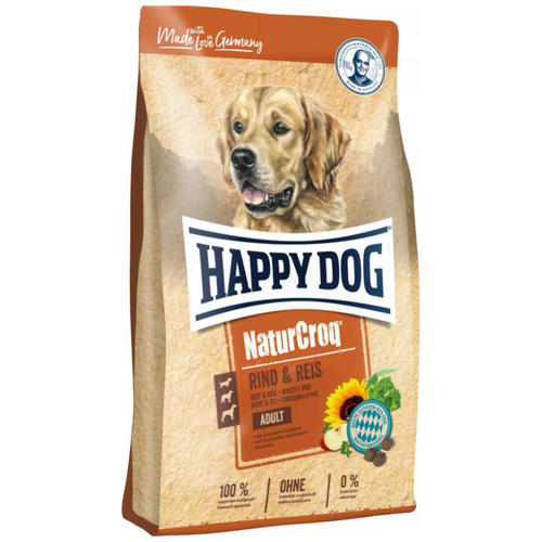 Сухой корм Happy Dog NaturCroq 15кг д-собак, говядина и рис