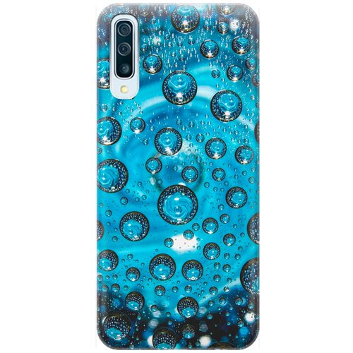 фото Re:pa накладка transparent для samsung galaxy a50 / a50s / a30s с принтом "голубые капли"