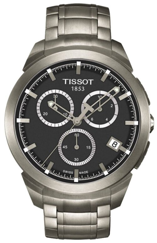Наручные часы TISSOT, черный, серебряный