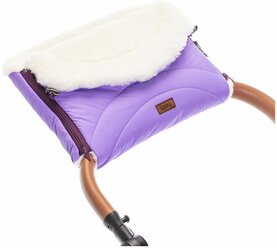 Nuovita Муфта меховая для коляски Tundra Bianco viola/фиолетовый