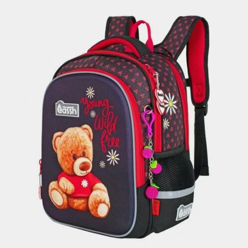 Рюкзак школьный для девочки Across , портфель школьный с ортопедической спинкой, ранец