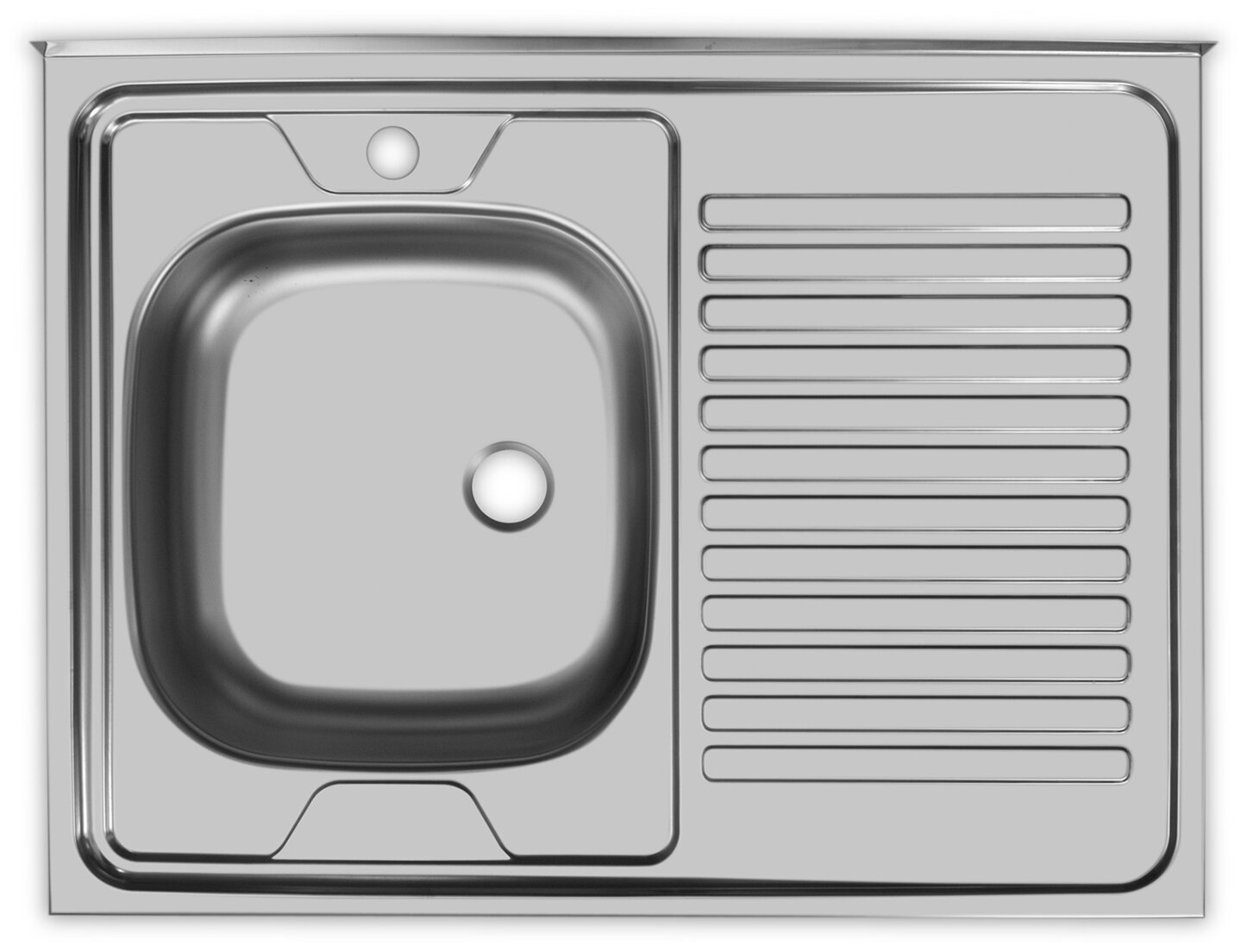 Накладная кухонная мойка UKINOX Standart STD800.600 ---5C 0L- 80х60см нержавеющая сталь