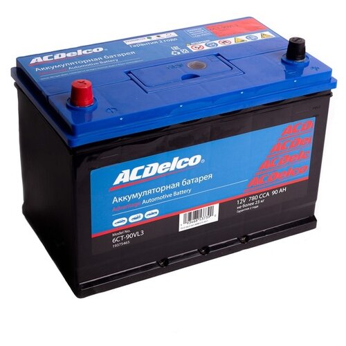 Аккумулятор ACDelco 90 А/ч прямая L+ 306x175x225 EN780 А