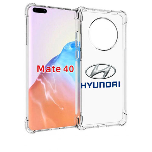 Чехол MyPads hyundai-4 мужской для Huawei Mate 40 / Mate 40E задняя-панель-накладка-бампер чехол mypads toyota тойота 4 мужской для huawei mate 40 mate 40e задняя панель накладка бампер