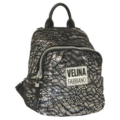 фото Рюкзак с пайетками серебро velina fabbiano* e 531016-20