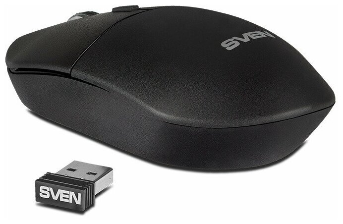 Беспроводная мышь RX-515SW чёрная 24 GHz 31кн бесш кн 800-1600DPI блист