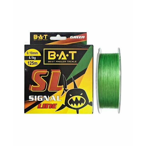 Леска плетеная BAT Signal Line 125 м Green 0.10 мм