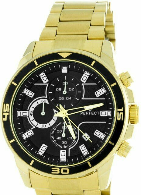 Наручные часы Perfect Часы PERFECT CH02M-6 корп-зол циф-чер бр-жел, золотой