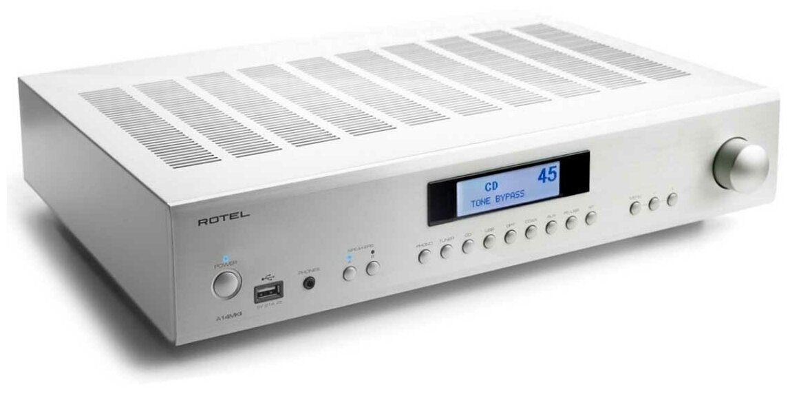 Интегральный стереоусилитель Rotel A14MKII Silver