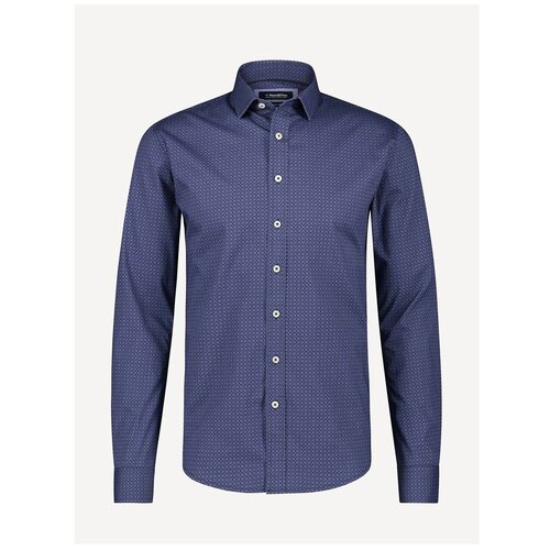 Рубашка, Цвет Синий принт цветок (IndiaInkFlower), Размер XS