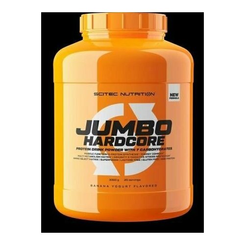 Гейнер Джамбо Хардкор Scitec Nutrition Jumbo Hardcore 3060 г Банановый Йогурт 20 порций