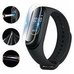 Гидрогелевая защитная пленка на экран смарт-часов Xiaomi Mi Band 7 / NFC - 3 штуки - изображение