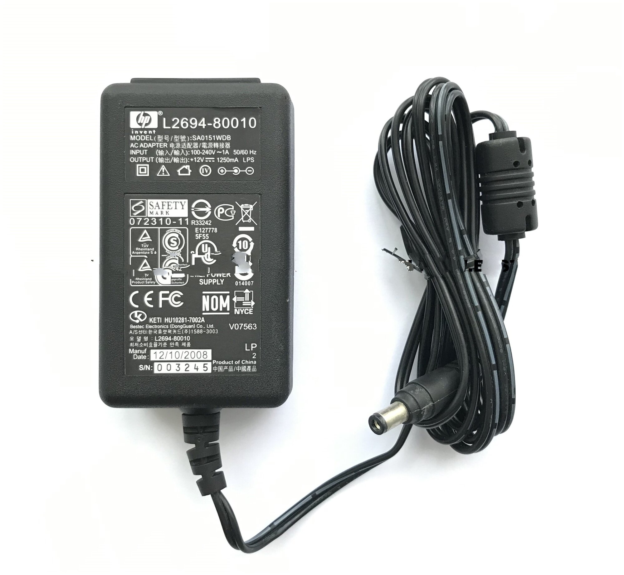 Купить Адаптер блок питания для сканера HP L2694-80010 Scanjet G3110 ...