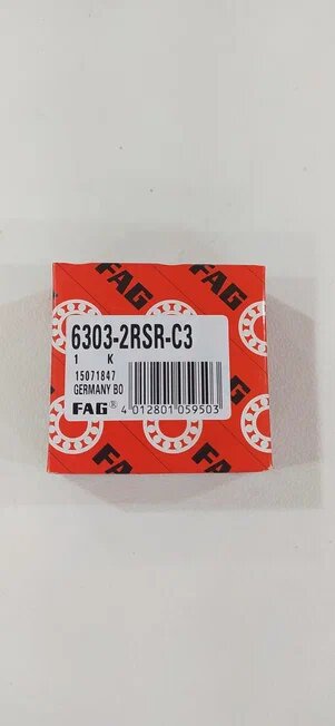 Подшипник FAG 6303-2RSR-C3 шариковый радиальный 17*47*14/0,106