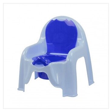 Горшок-стульчик М1326 (голубой) 32,5х30х34,5 см альтернатива