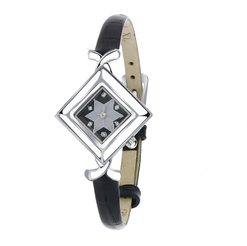 Наручные часы Diamant online, серебро, фианит, черный