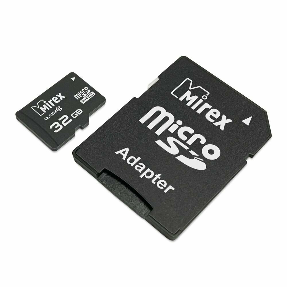 Карта памяти Mirex microSDHC Class 10 + SD adapter