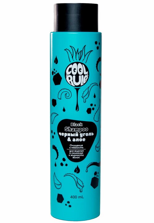 Cool Rule Шампунь Очищение&Мягкость для жирных и склонных к жирности волос (Черный Уголь&Алое),400мл